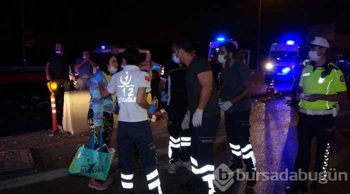 Bursa'da yolcu otobüsü devrildi! Ölü ve çok sayıda yaralı var