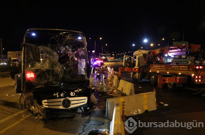 Bursa'da yolcu otobüsü devrildi! Ölü ve çok sayıda yaralı var
