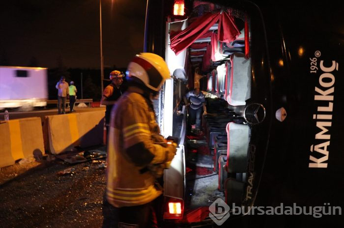 Bursa'da yolcu otobüsü devrildi! Ölü ve çok sayıda yaralı var