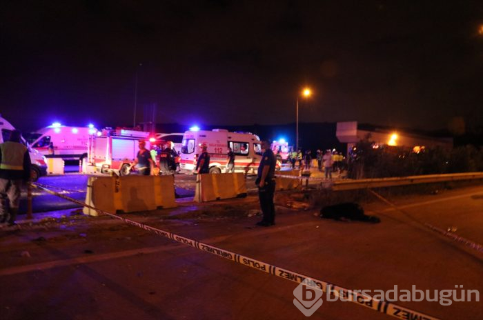 Bursa'da yolcu otobüsü devrildi! Ölü ve çok sayıda yaralı var