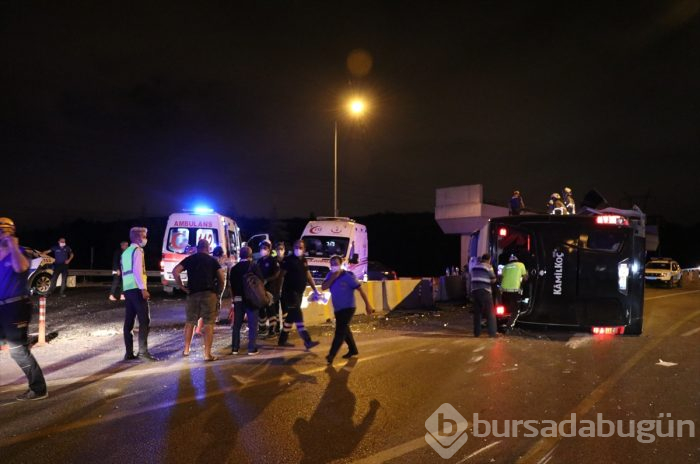 Bursa'da yolcu otobüsü devrildi! Ölü ve çok sayıda yaralı var