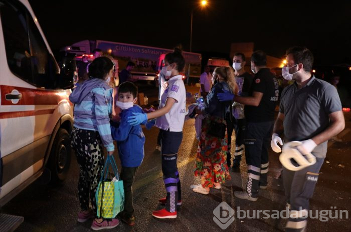 Bursa'da yolcu otobüsü devrildi! Ölü ve çok sayıda yaralı var