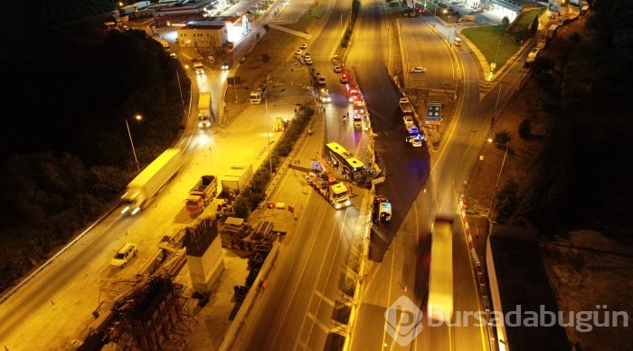 Bursa'da yolcu otobüsü devrildi! Ölü ve çok sayıda yaralı var