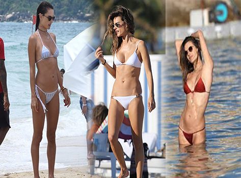 Alessandra Ambrosio denizin tadını çıkardı