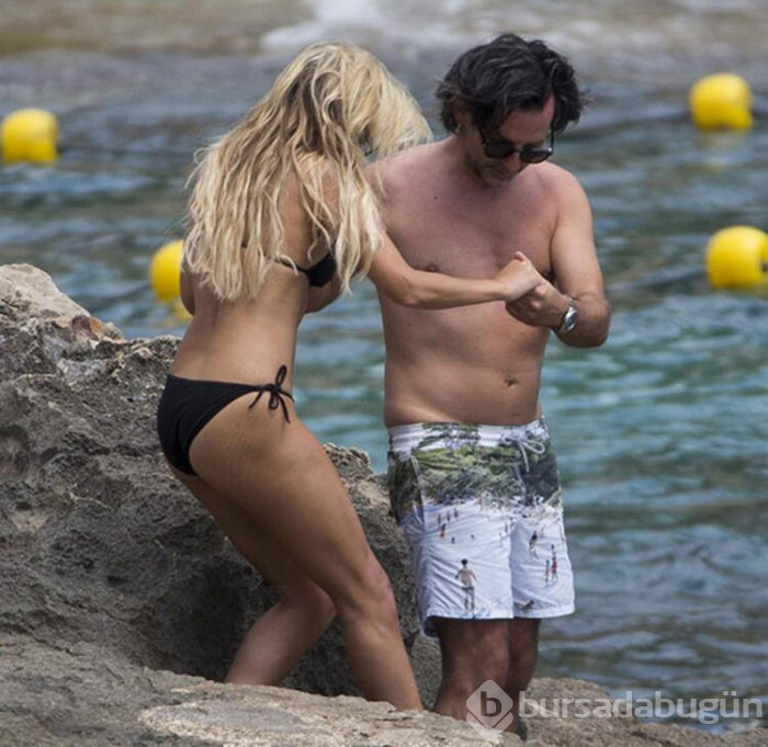 Sylvie Meis ile Niclas Castello sahilde aşka geldi!