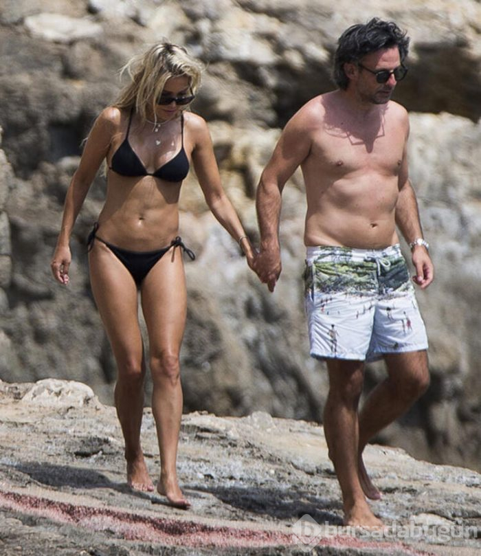 Sylvie Meis ile Niclas Castello sahilde aşka geldi!
