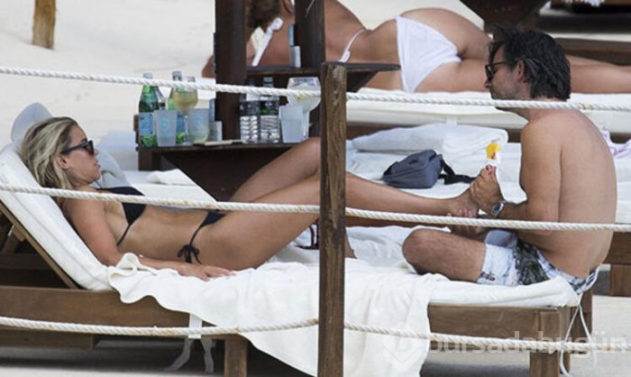 Sylvie Meis ile Niclas Castello sahilde aşka geldi!