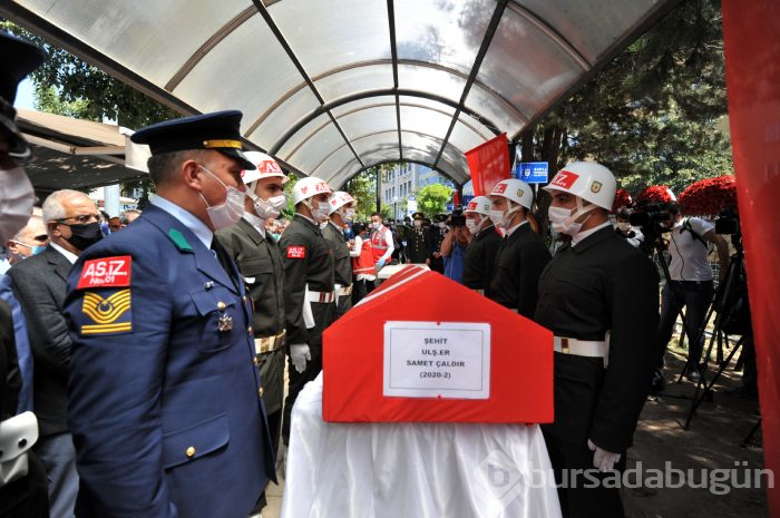 Bursa, şehidini son yolculuğuna uğurladı