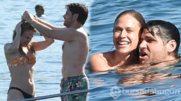Ünlü çift Bodrum'da tatilde! İsraf yapmamak için aynı bikini...