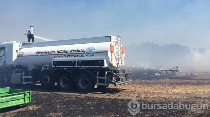 Bursa'da makilik ve ormanlık alanda yangın