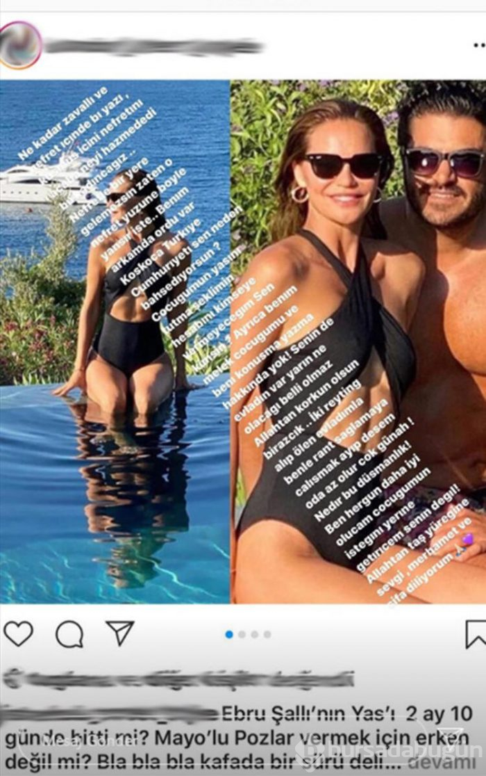 Ebru Şallı tatil pozlarını eleştirenlere ateş püskürdü!
