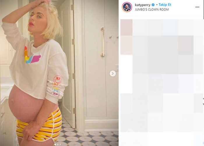 Katy Perry karnı burnunda pozunu paylaştı: Yorgun star!
