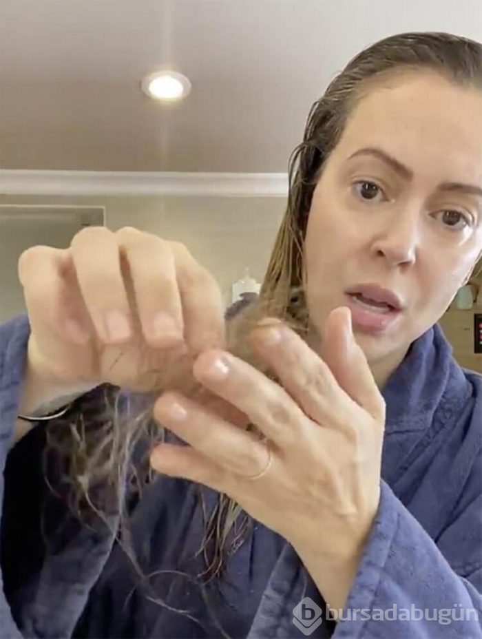 Alyssa Milano: Koronavirüs yüzünden saçlarım dökülüyor