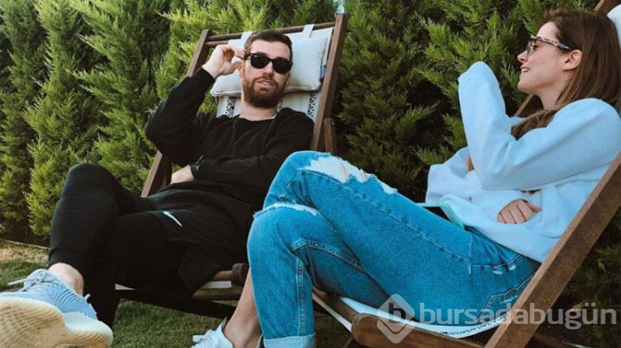 Oğulcan Engin ve Ezgi Eyüboğlu'nun aşk pozu