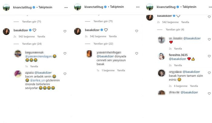 Kıvanç Tatlıtuğ'un hayranları Başak Dizer'i kıskanıyor