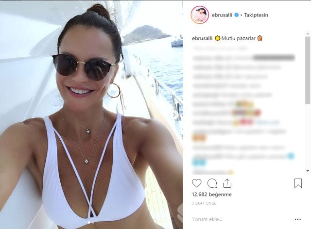 Ebru Şallı eğlendiği mekanda tabak kırdı