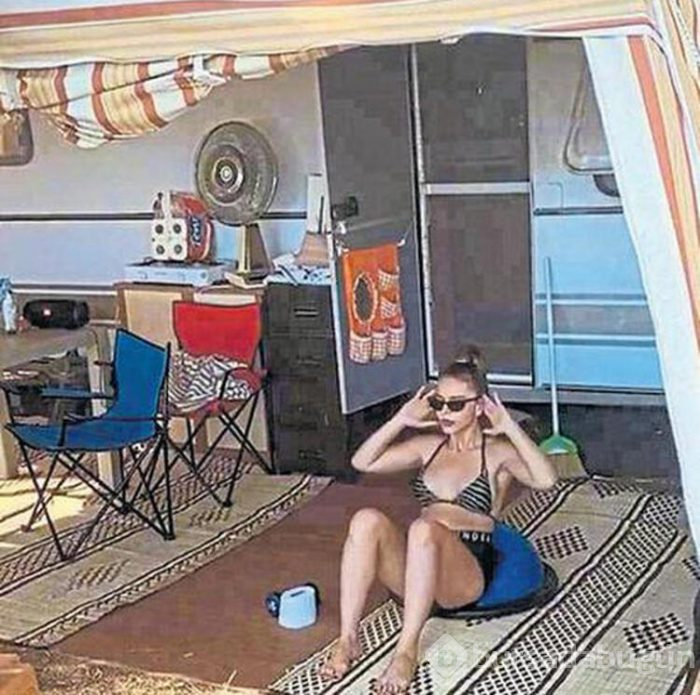 Simge Sağın'ın 350 bin TL'lik lüks karavanı!
