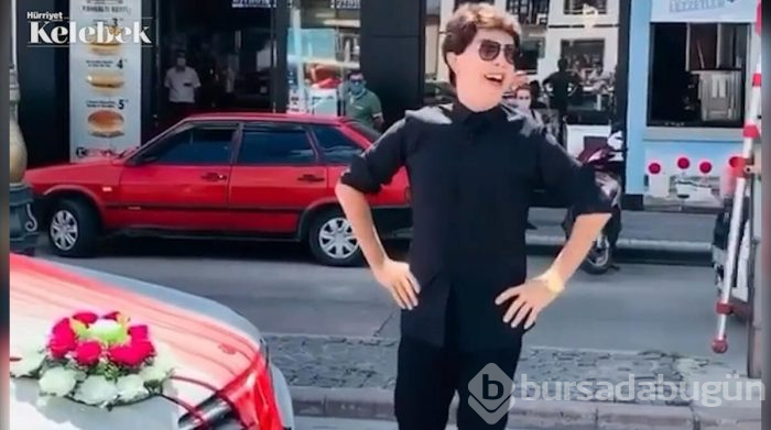 Yılmaz Morgül, düğün arabasının önünü kesti harçlık aldı!