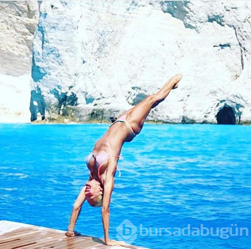 Bettina Machler tatilde! 61 yaş atlayışı...