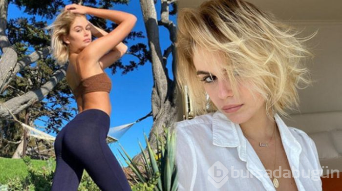 Kaia Gerber canlı yayında saçını boyadı!