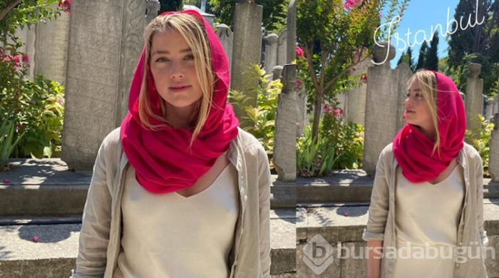 Amber Heard Ayasofya'yı ziyaret etti: Şanslıyım ki burayı gördüm