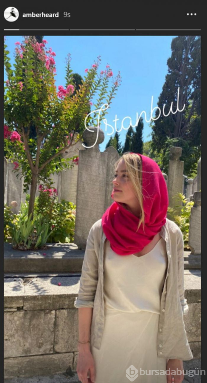 Amber Heard Ayasofya'yı ziyaret etti: Şanslıyım ki burayı gördüm