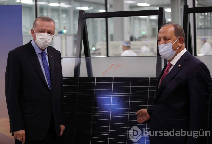 Cumhurbaşkanı Erdoğan, ilk yerli güneş paneli fabrikasının açılışını gerçekleştirdi