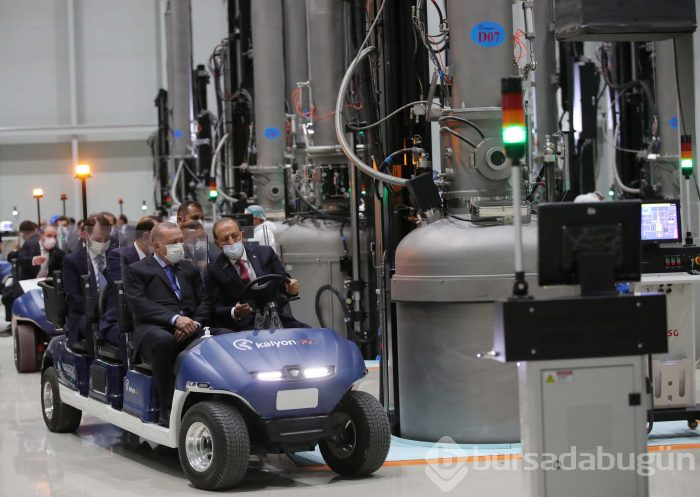 Cumhurbaşkanı Erdoğan, ilk yerli güneş paneli fabrikasının açılışını gerçekleştirdi