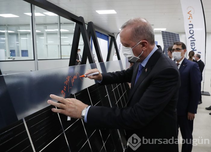 Cumhurbaşkanı Erdoğan, ilk yerli güneş paneli fabrikasının açılışını gerçekleştirdi