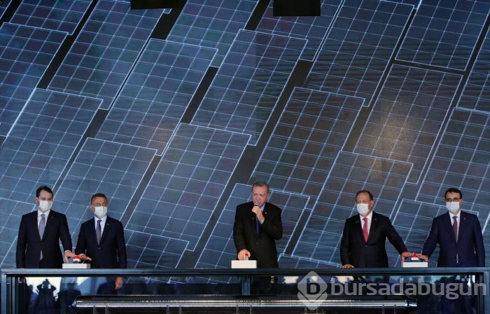 Cumhurbaşkanı Erdoğan, ilk yerli güneş paneli fabrikasının açılışını gerçekleştirdi