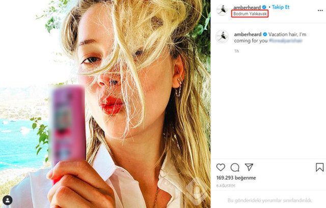 Amber Heard'ün Türkiye turu sürüyor