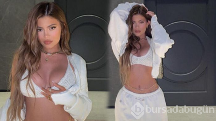 Kylie Jenner beyazlar içinde poz verdi