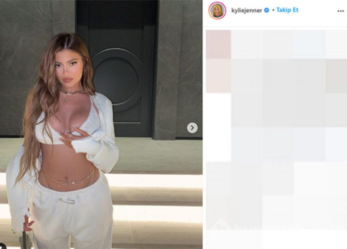 Kylie Jenner beyazlar içinde poz verdi