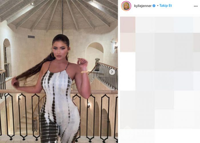 Kylie Jenner beyazlar içinde poz verdi