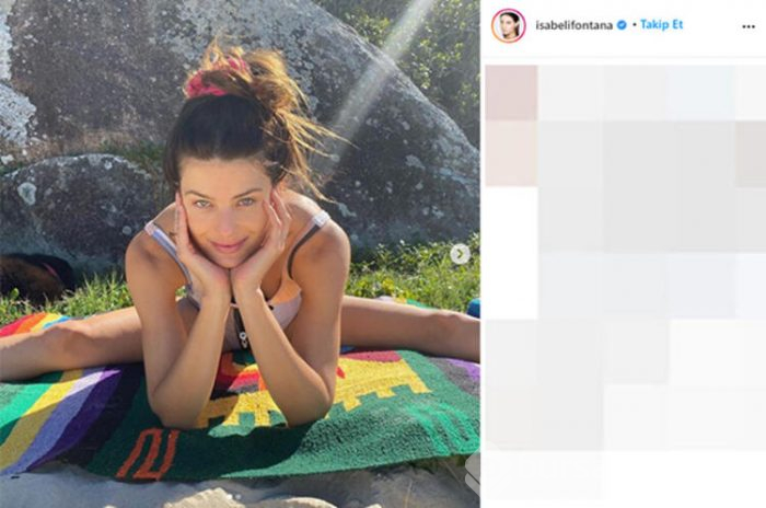 Isabeli Fontana esnekliğini sergiledi