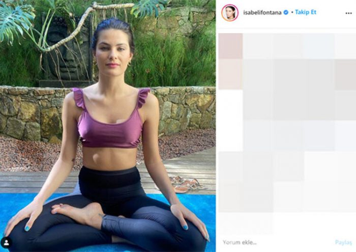 Isabeli Fontana esnekliğini sergiledi