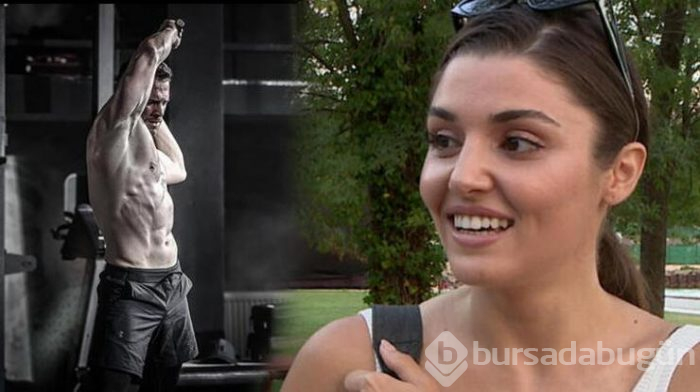 Hande Erçel'den Kerem Bürsin'in kaslarına yorum
