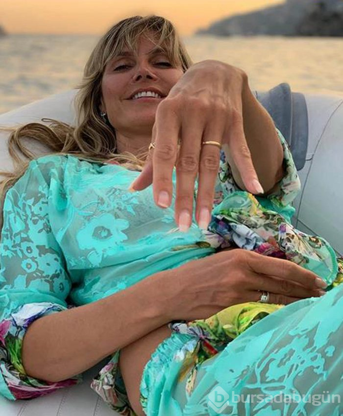 Heidi Klum eşi Tom Kaulitz'a poz verdi
