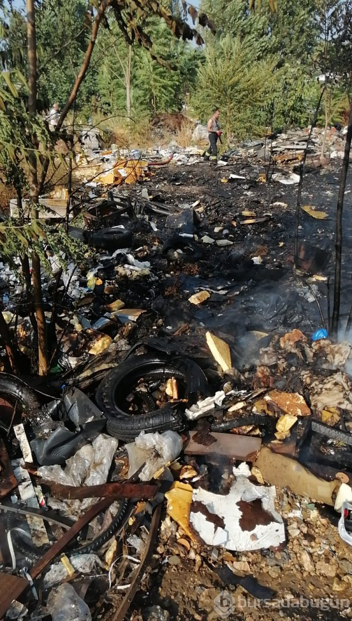 Bursa'da geri dönüşüm tesisinde büyük yangın çıktı!