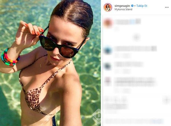 Simge Sağın sosyal medyayı salladı
