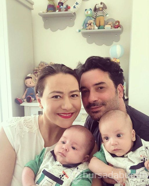 Ezgi Sertel-Ozan Çobanoğlu çiftinden aile pozu