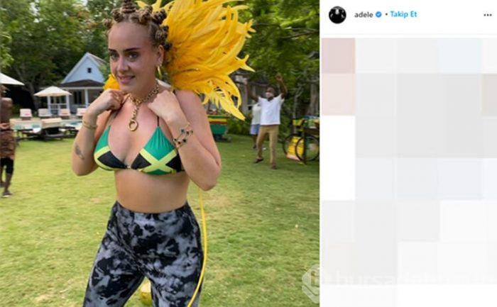 Adele'in bikinili fotoğrafı çok konuşuldu