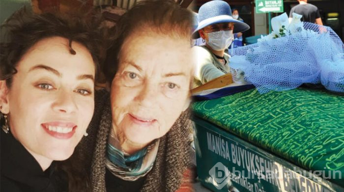 Demet Evgar 'sevgilim' dediği babaannesi son yolculuğuna uğurlandı
