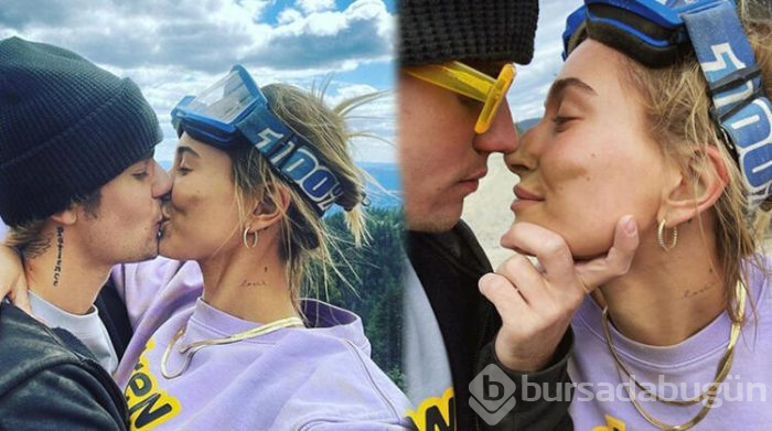 Hailey Baldwin-Justin Bieber'dan dudak dudağa poz
