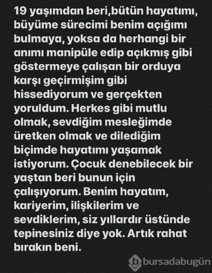 Berrak Tüzünataç isyan etti: Rahat bırakın beni!
