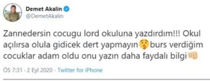 Demet Akalın: Burs verdiğim çocuklar adam oldu
