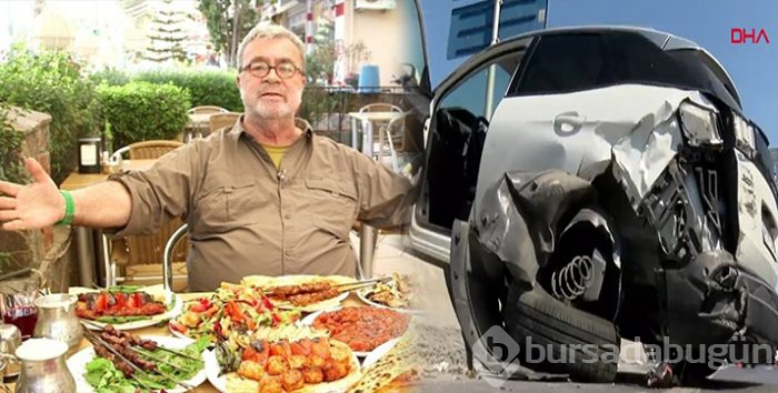 Ünlü gurme Mehmet Yaşin trafik kazası geçirdi
