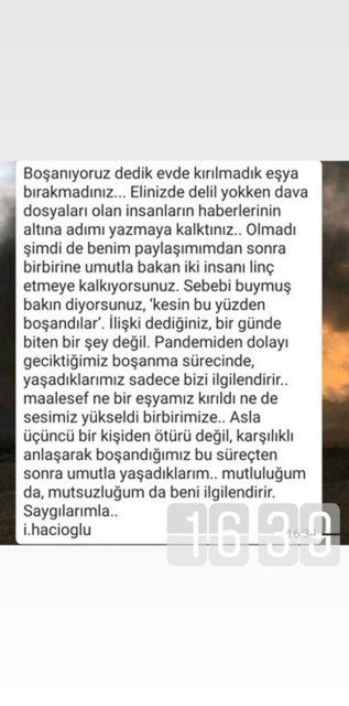 Merve Çağıran'dan İsmail Hacıoğlu paylaşımı