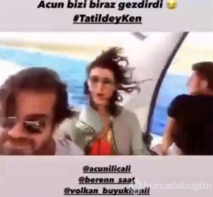 Beren ve Kenan, Acun'un sürat teknesine konuk oldu