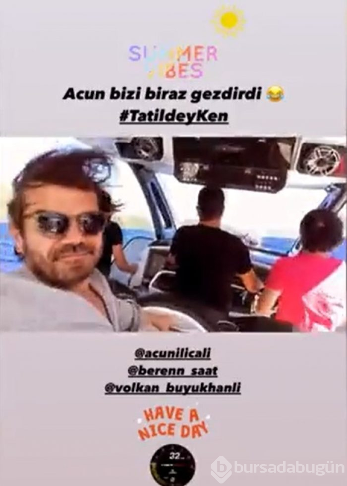 Beren ve Kenan, Acun'un sürat teknesine konuk oldu